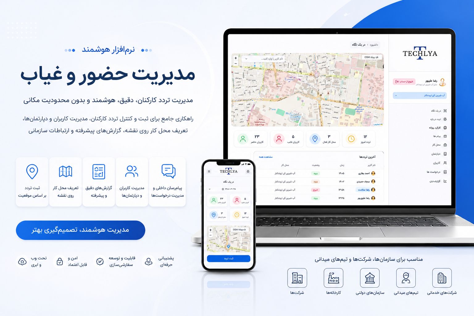 نرم‌افزار هوشمند مدیریت حضور و غیاب